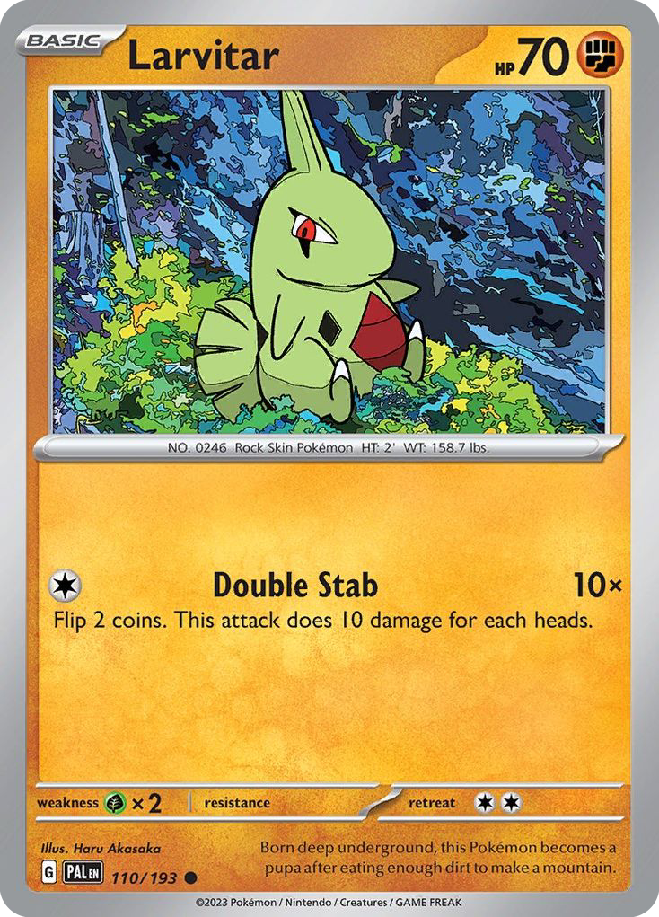 Larvitar 110/193 Common Paldea Evolved