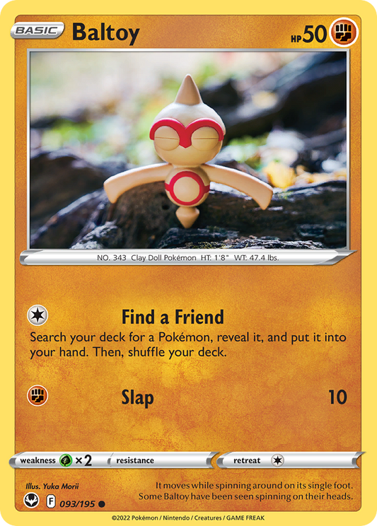 Baltoy 093/195 Common Silver Tempest