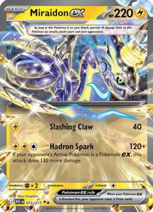 Miraidon ex 073/217 Double Rare Ascended Heroes