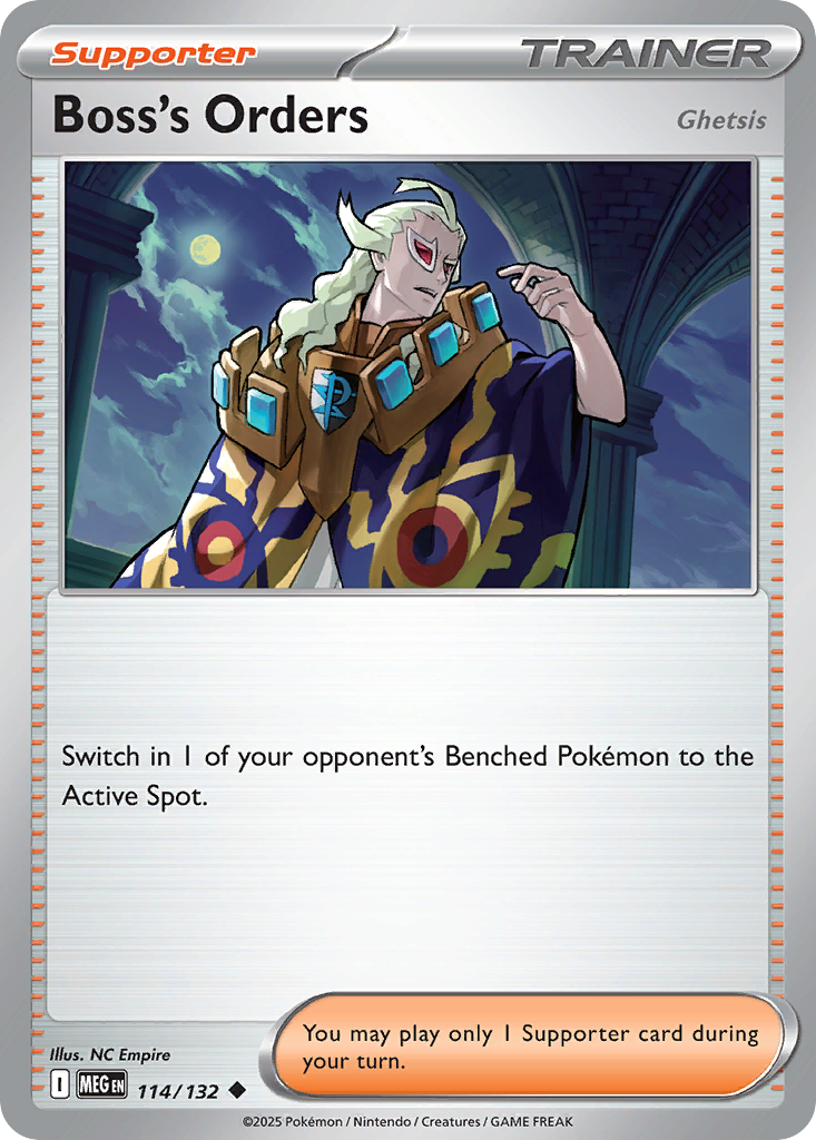 Boss's Orders 114/132 Uncommon Mega Evolution
