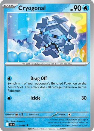 Cryogonal 027/086 Uncommon Black Bolt