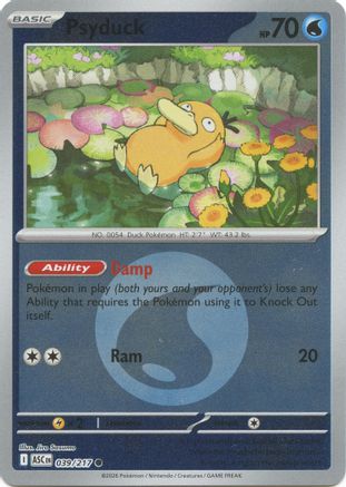 Psyduck (Energy Symbol Pattern) 039/217 Ascended Heroes Reverse Holo