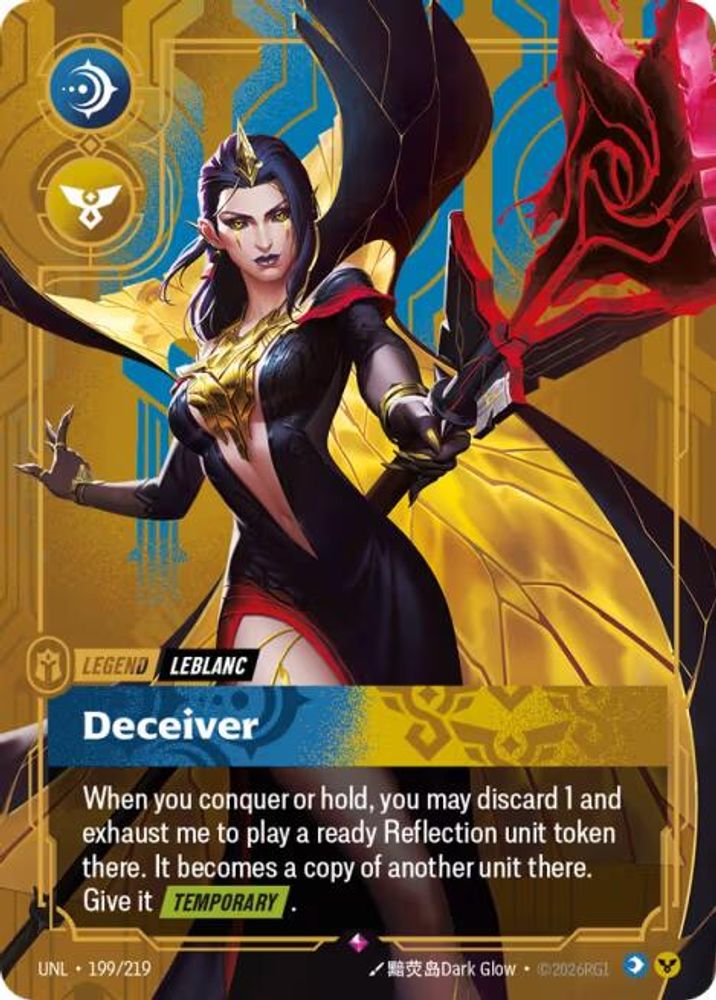 LeBlanc - Deceiver 199/219 Rare Unleashed Foil