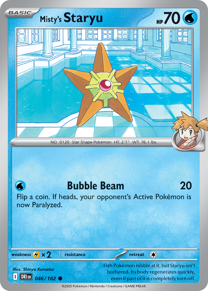 Misty's Staryu 046/182 Common Destined Rivals