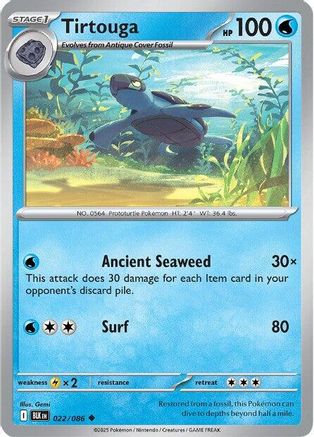Tirtouga 022/086 Uncommon Black Bolt
