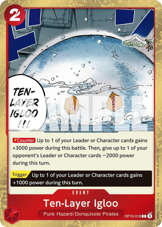 Ten-Layer Igloo (Pirate Foil) OP10-018 Premium Booster -The Best- Vol. 2 Foil
