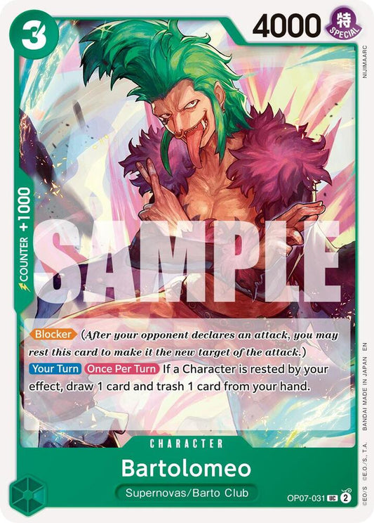 Bartolomeo (Reprint) OP07-031 Premium Booster -The Best- Vol. 2
