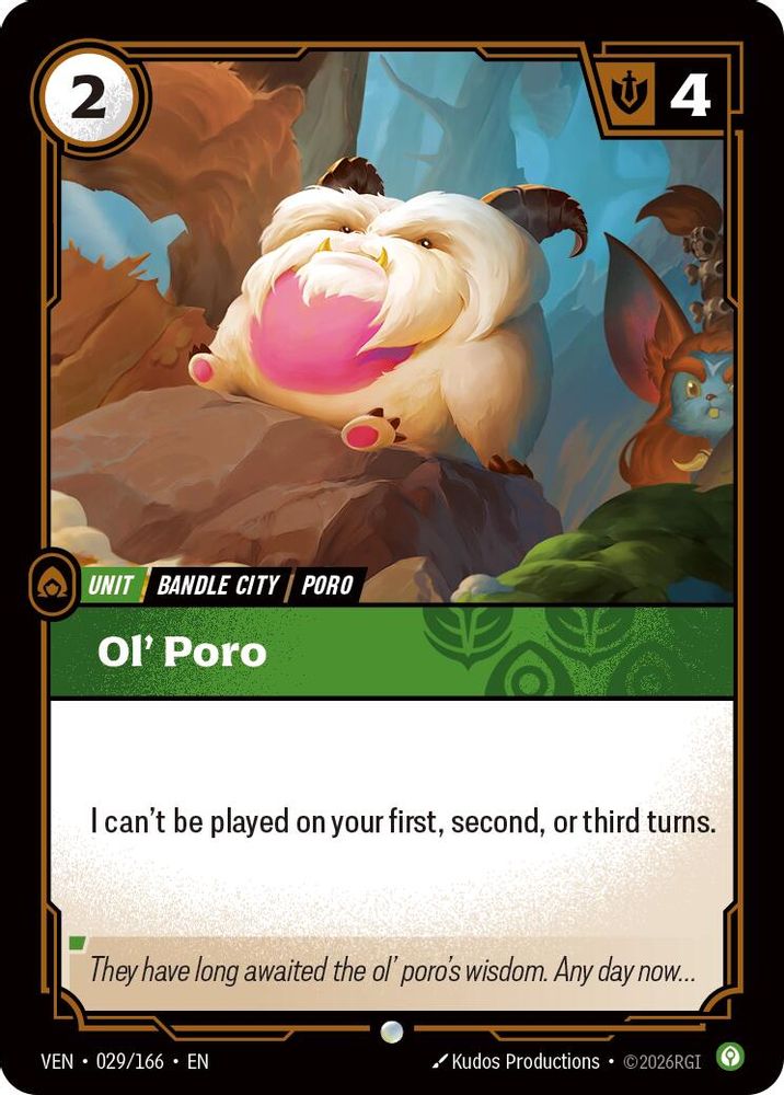 Ol' Poro 029/166 Common Vendetta Foil