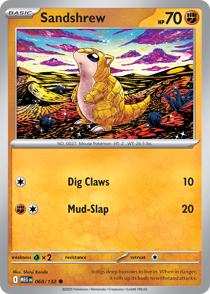 Sandshrew 068/132 Common Mega Evolution