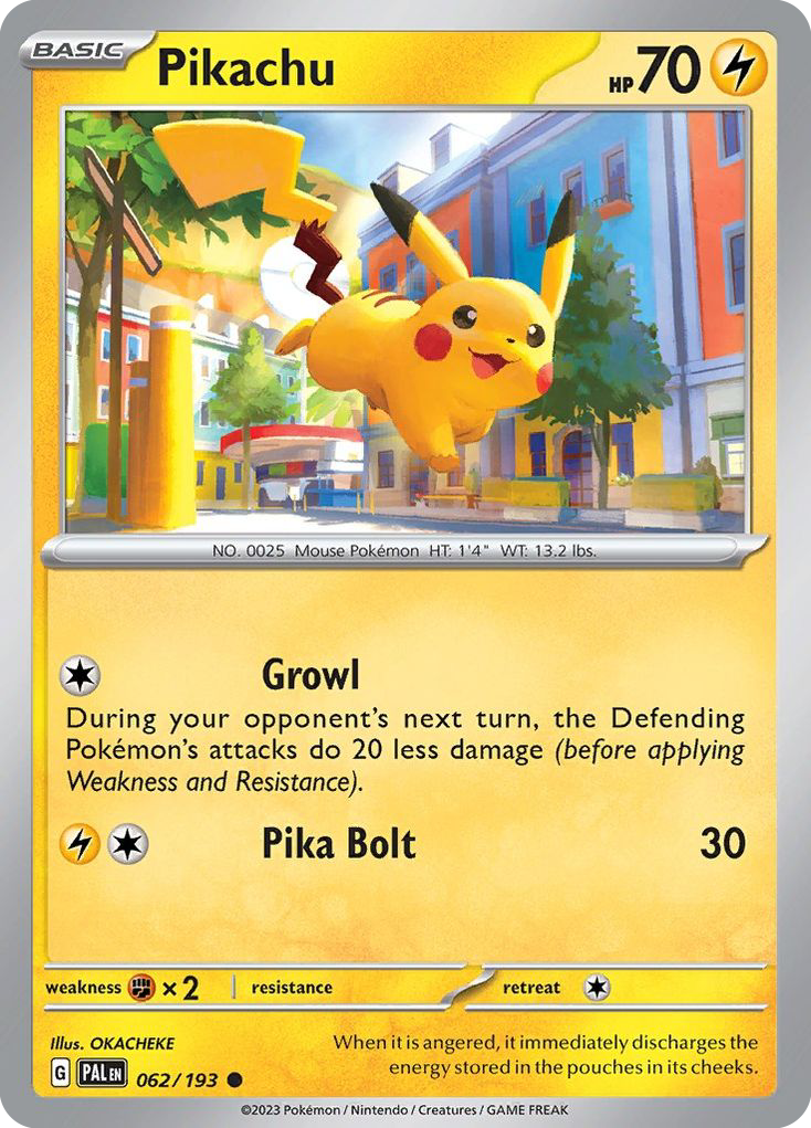 Pikachu 062/193 Common Paldea Evolved