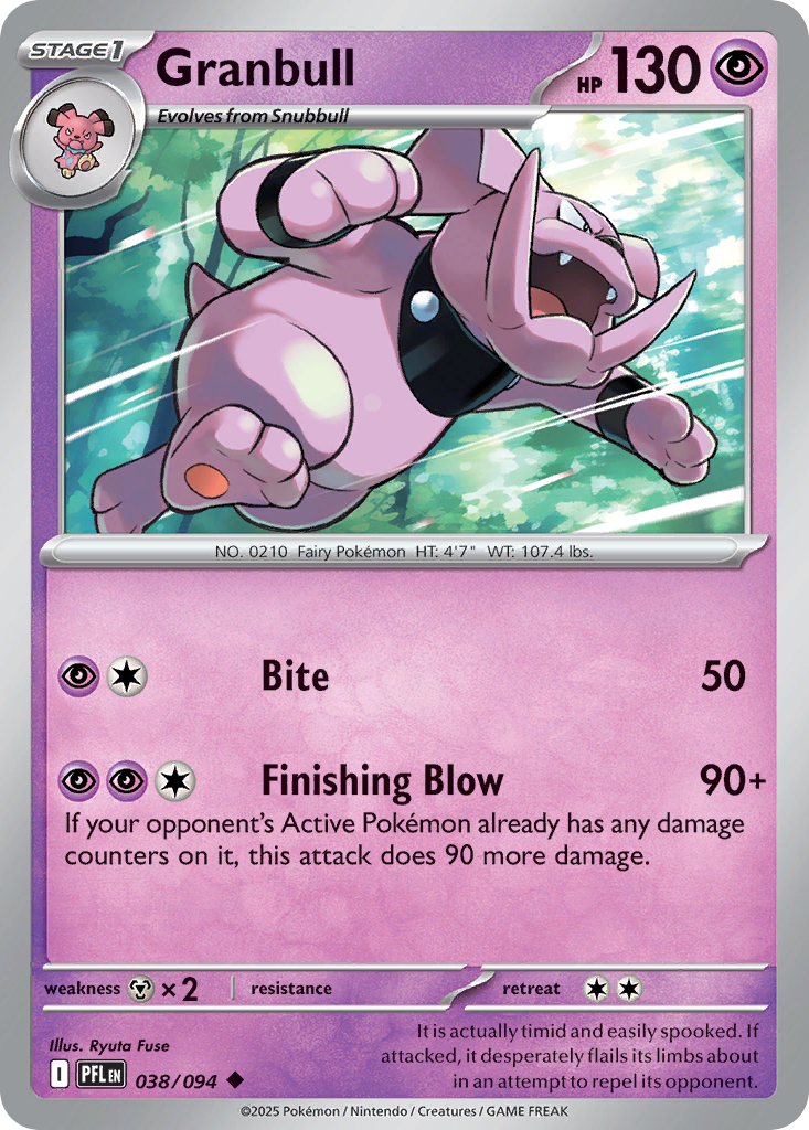 Granbull 038/094 Uncommon Phantasmal Flames