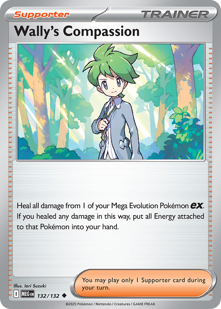 Wally's Compassion 132/132 Uncommon Mega Evolution Reverse Holo
