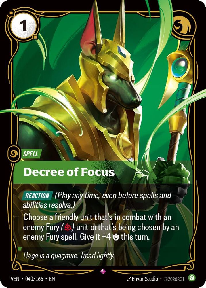 Decree of Focus 040/166 Rare Vendetta Foil