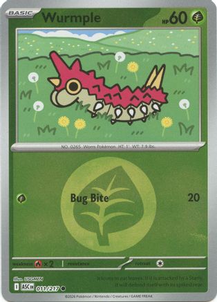 Wurmple (Energy Symbol Pattern) 011/217 Ascended Heroes Reverse Holo