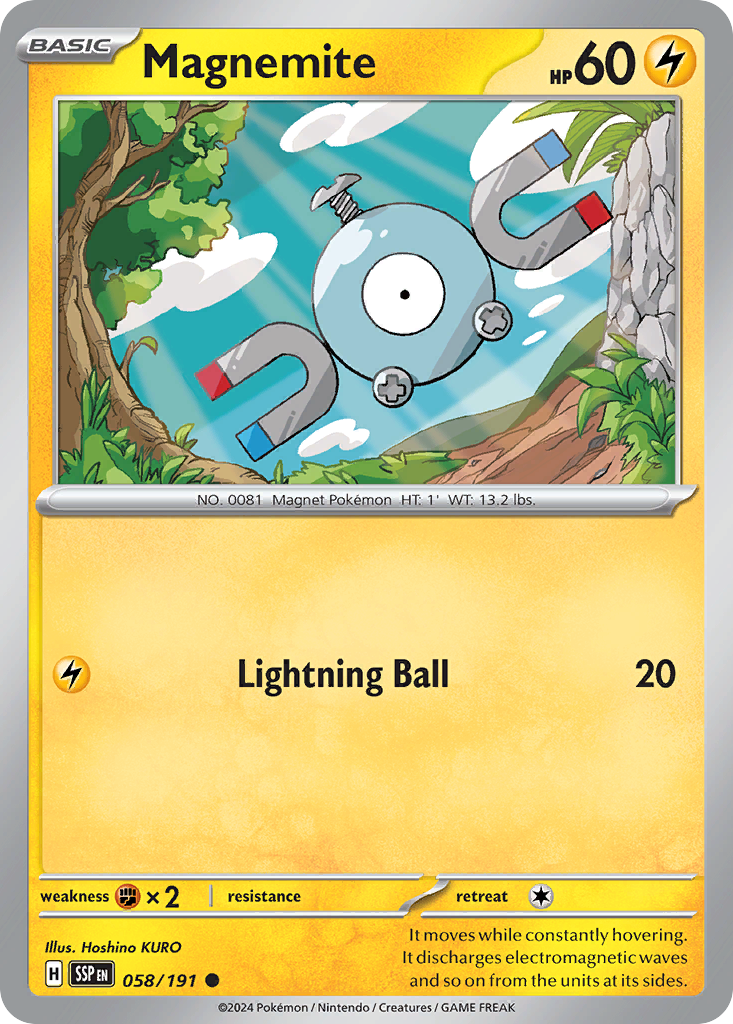Magnemite 058/191 Common Surging Sparks