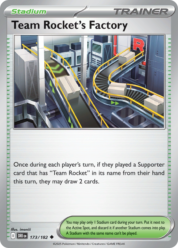 Team Rocket's Factory 173/182 Uncommon Destined Rivals Reverse Holo