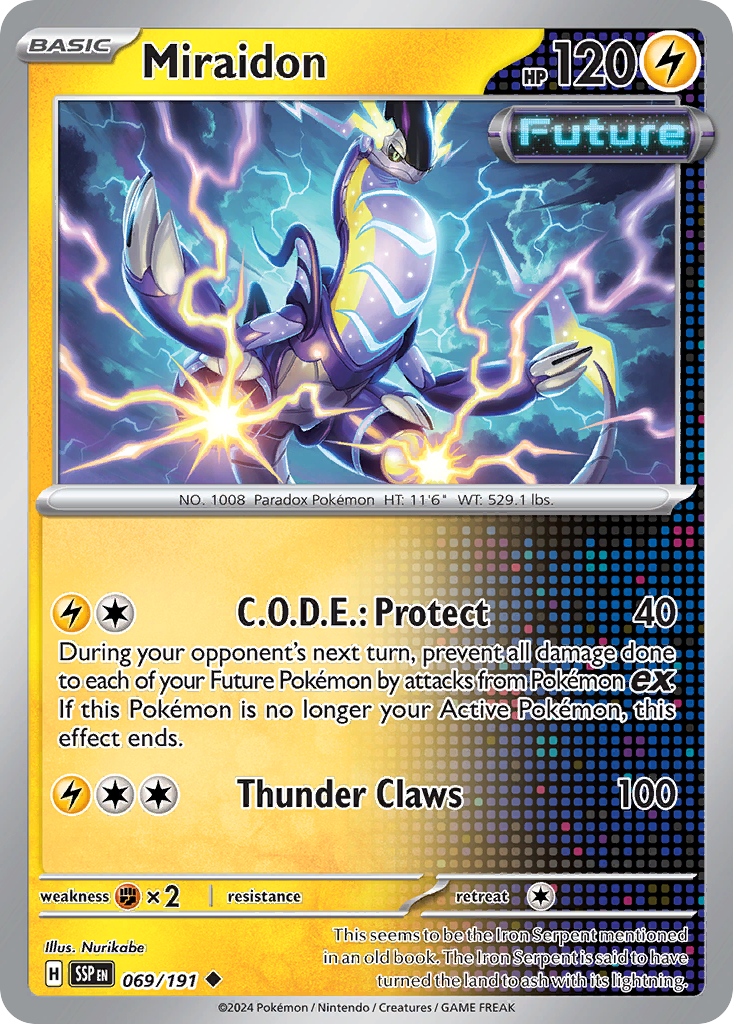 Miraidon 069/191 Uncommon Surging Sparks Reverse Holo