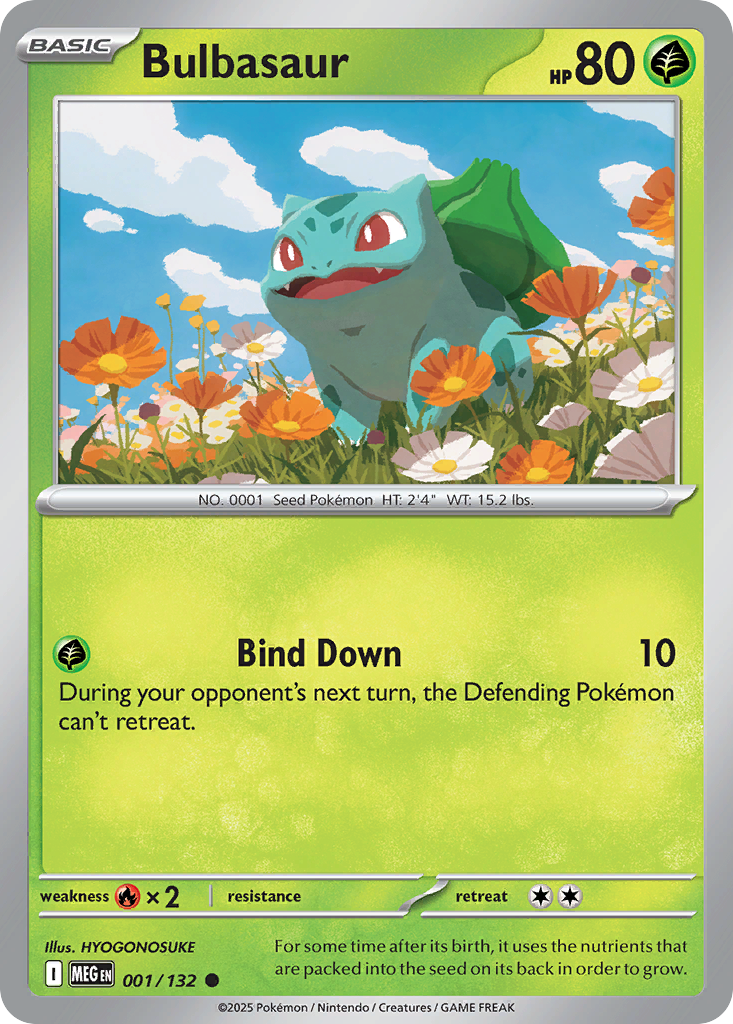 Bulbasaur 001/132 Common Mega Evolution