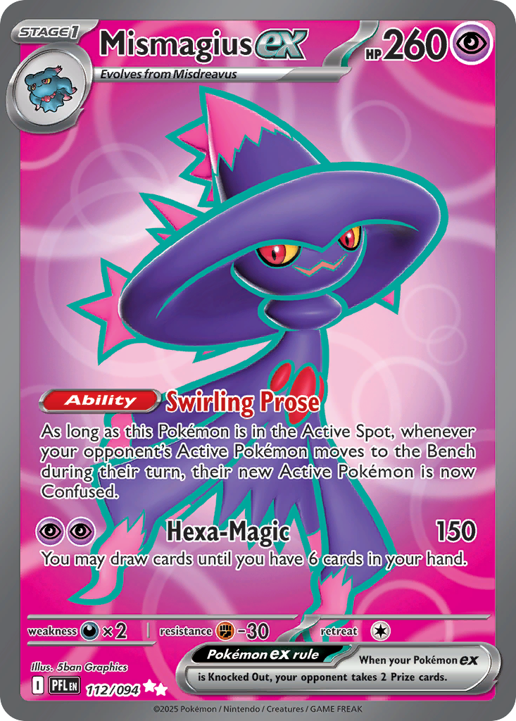 Mismagius ex 112/094 Ultra Rare Phantasmal Flames