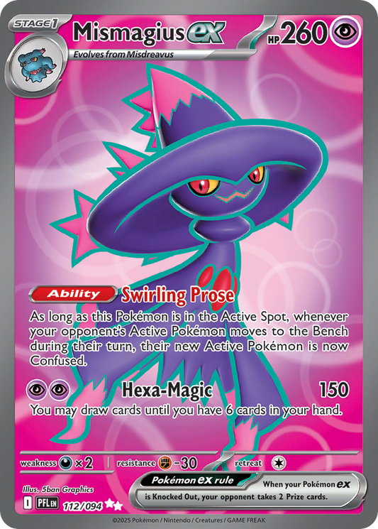 Mismagius ex 112/094 Ultra Rare Phantasmal Flames