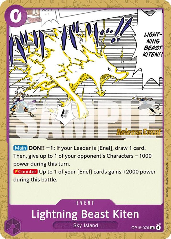 Lightning Beast Kiten OP15-076