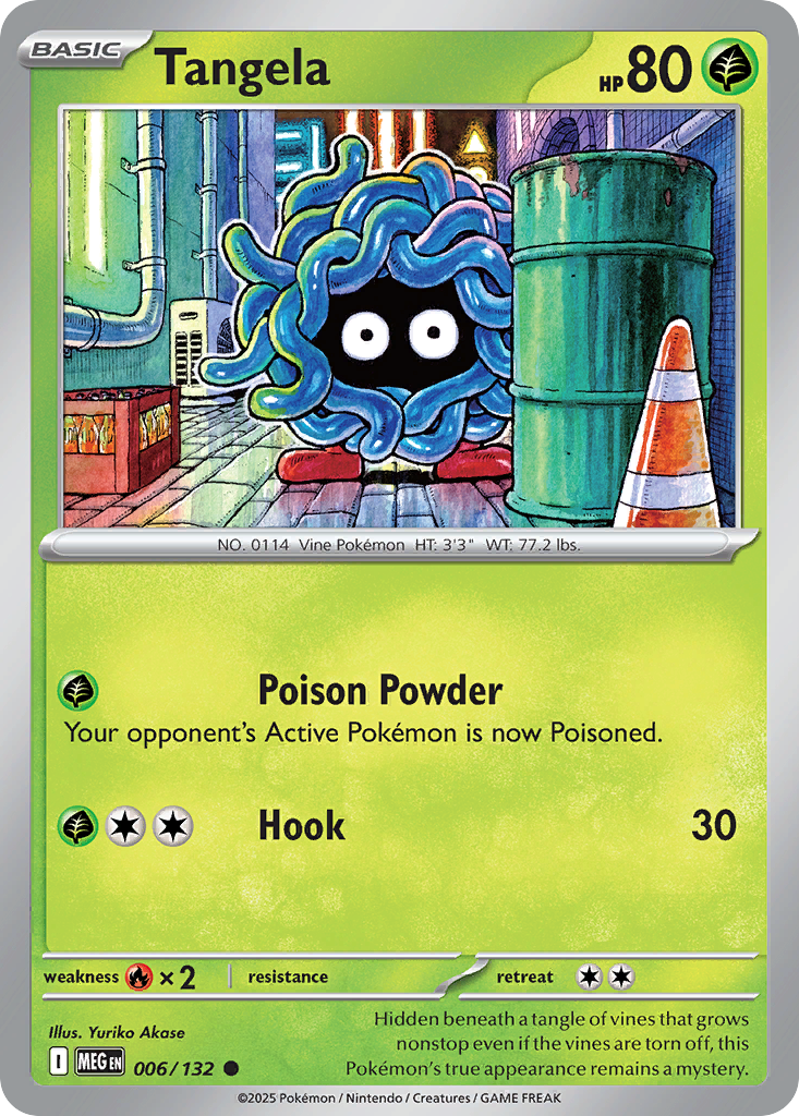 Tangela 006/132 Common Mega Evolution Reverse Holo
