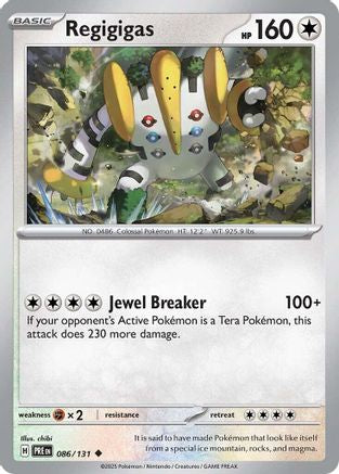 Regigigas 086/131 Uncommon Prismatic Evolutions