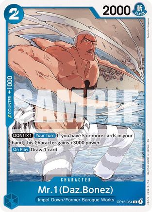 Mr.1(Daz.Bonez) OP16-054 Rare The Time of Battle Foil