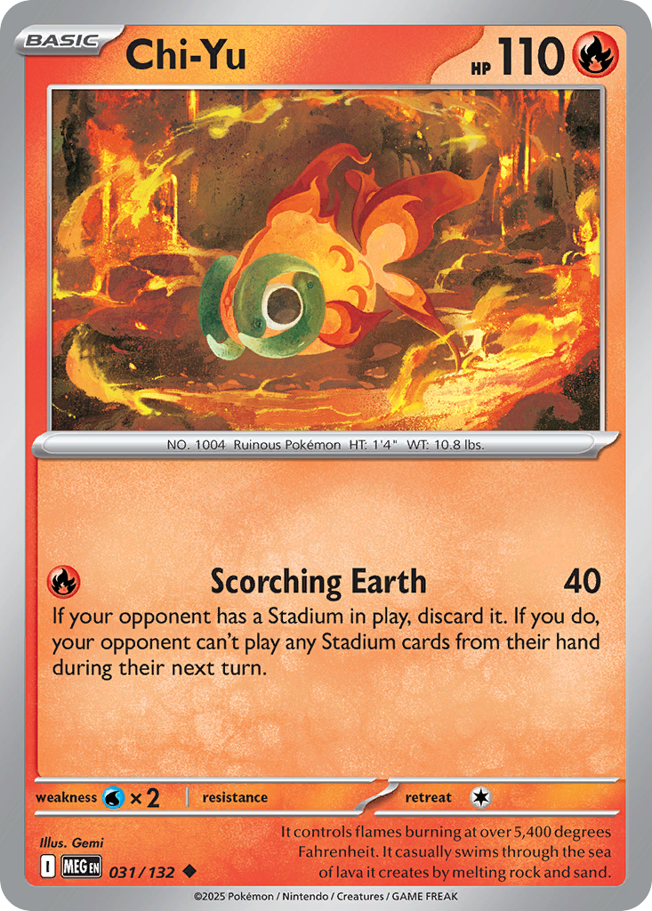Chi-Yu 031/132 Uncommon Mega Evolution Reverse Holo