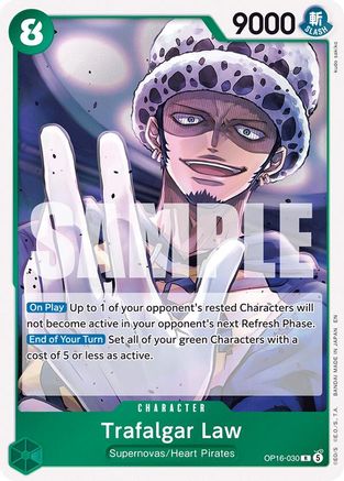 Trafalgar Law (030) OP16-030 Rare The Time of Battle