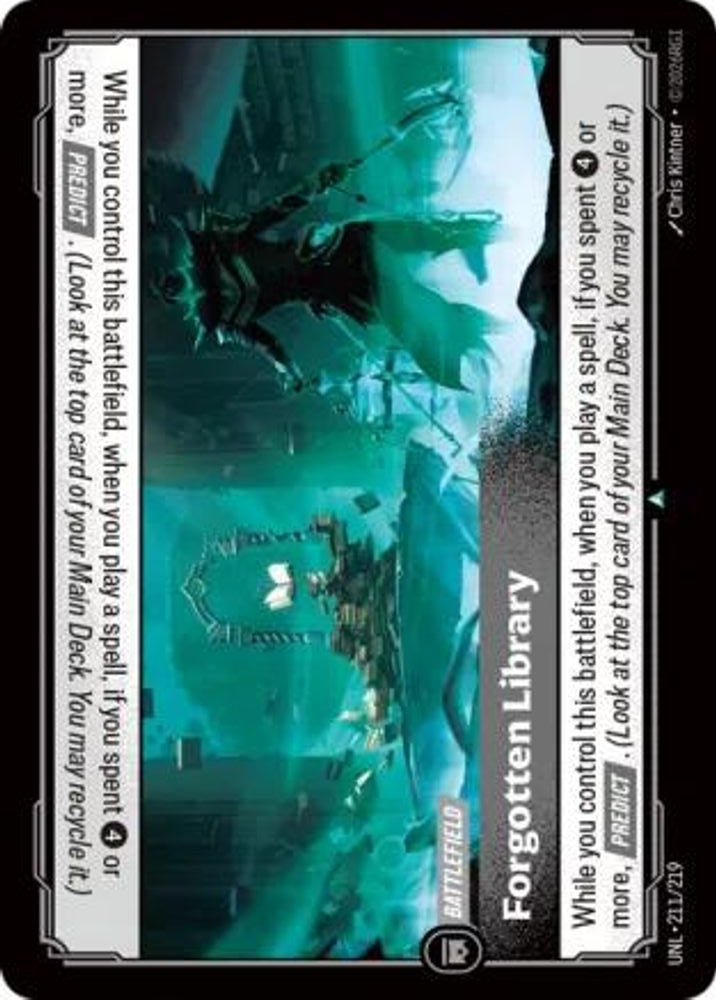 Forgotten Library 211/219 Uncommon Unleashed