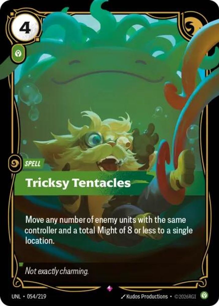 Tricksy Tentacles 054/219 Rare Unleashed Foil